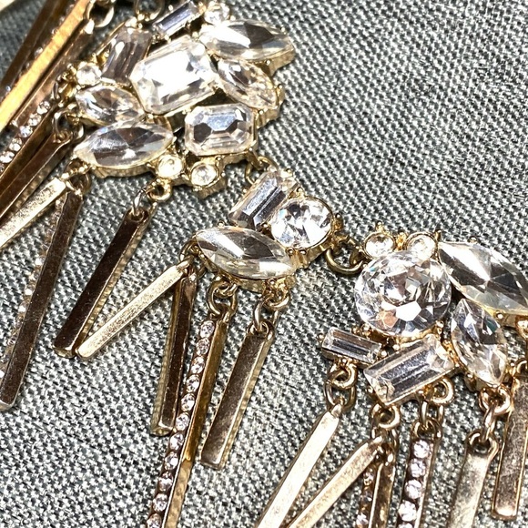 BaubleBar Necklace Rhinestones Bling Statement 17.5”+2” - Picture 5 of 16